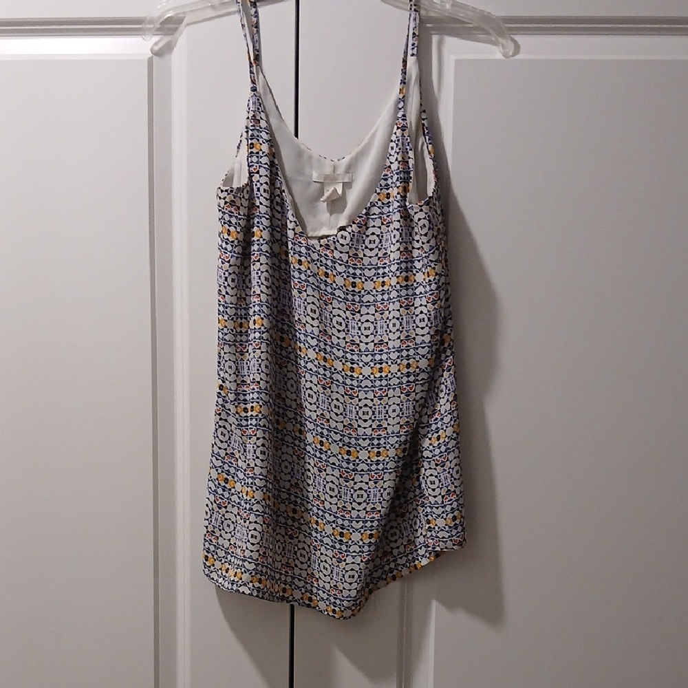 H&M Geometric Print Camisole - Blue, Yellow, White